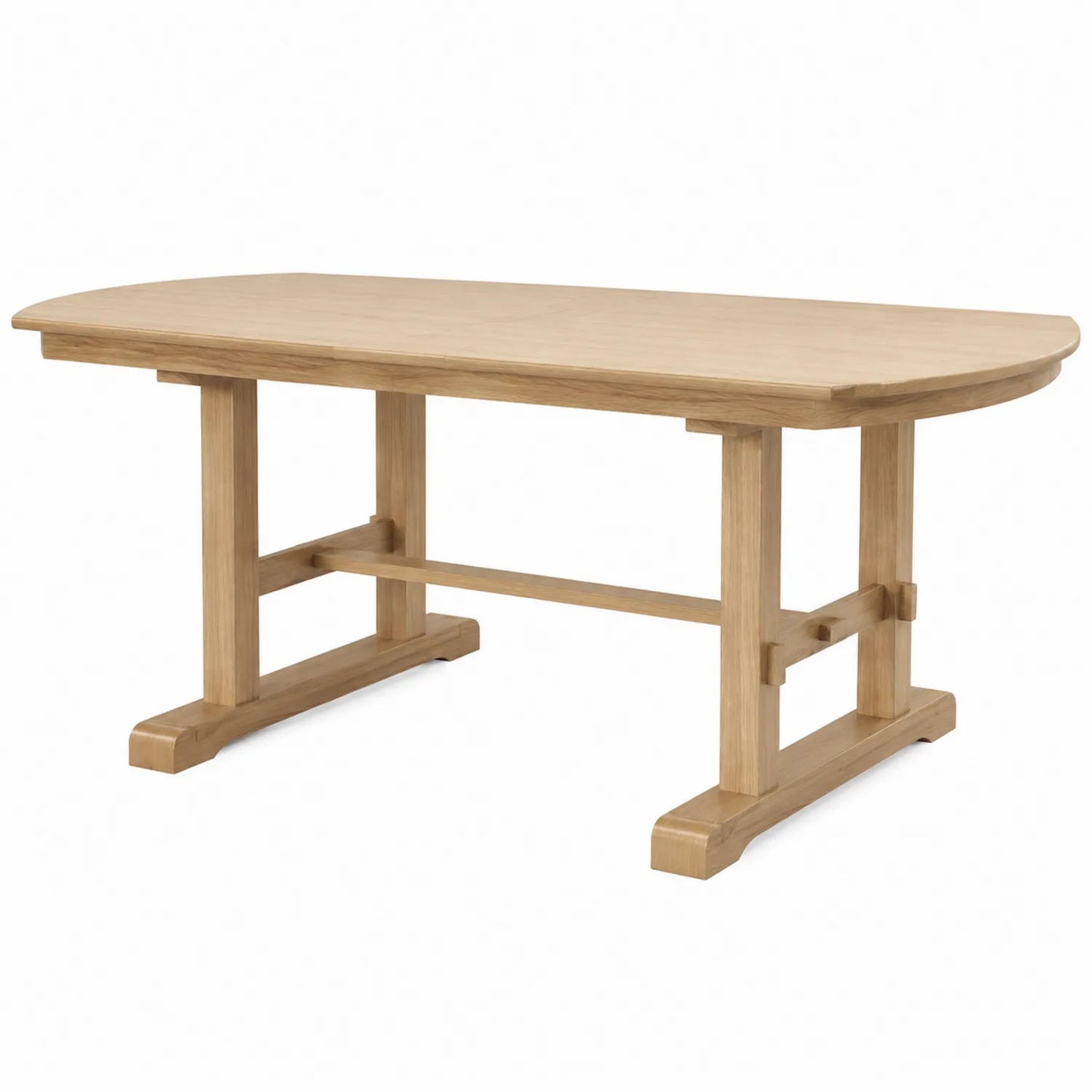 Mesa de comedor de madera maciza de roble 180x90x75 cm