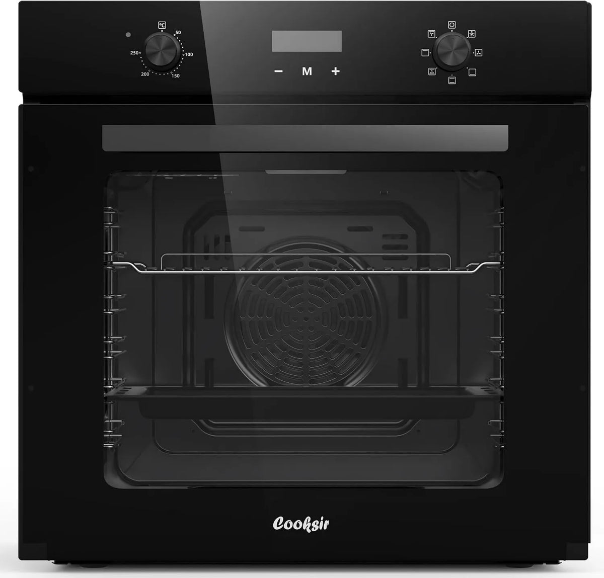 Cooksir Forno elétrico, 60CM, 60 L, 2000 W, 7 programas, encastrado, timer, Tubo Superior Único, Temporizador Eletrônico 10 Horas, 7 Funções