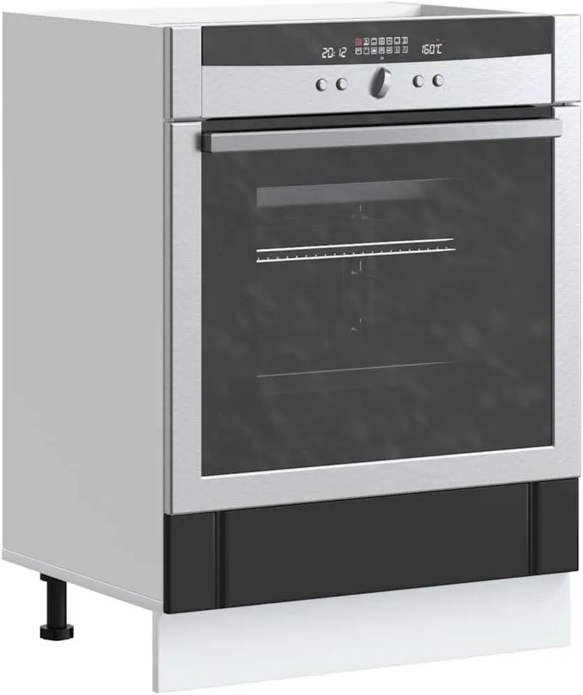Holepyr Microondas, 60 x 46 x 81, 5 cm, armário compacto de cozinha para armazenamento, 5 cm com pés ajustáveis