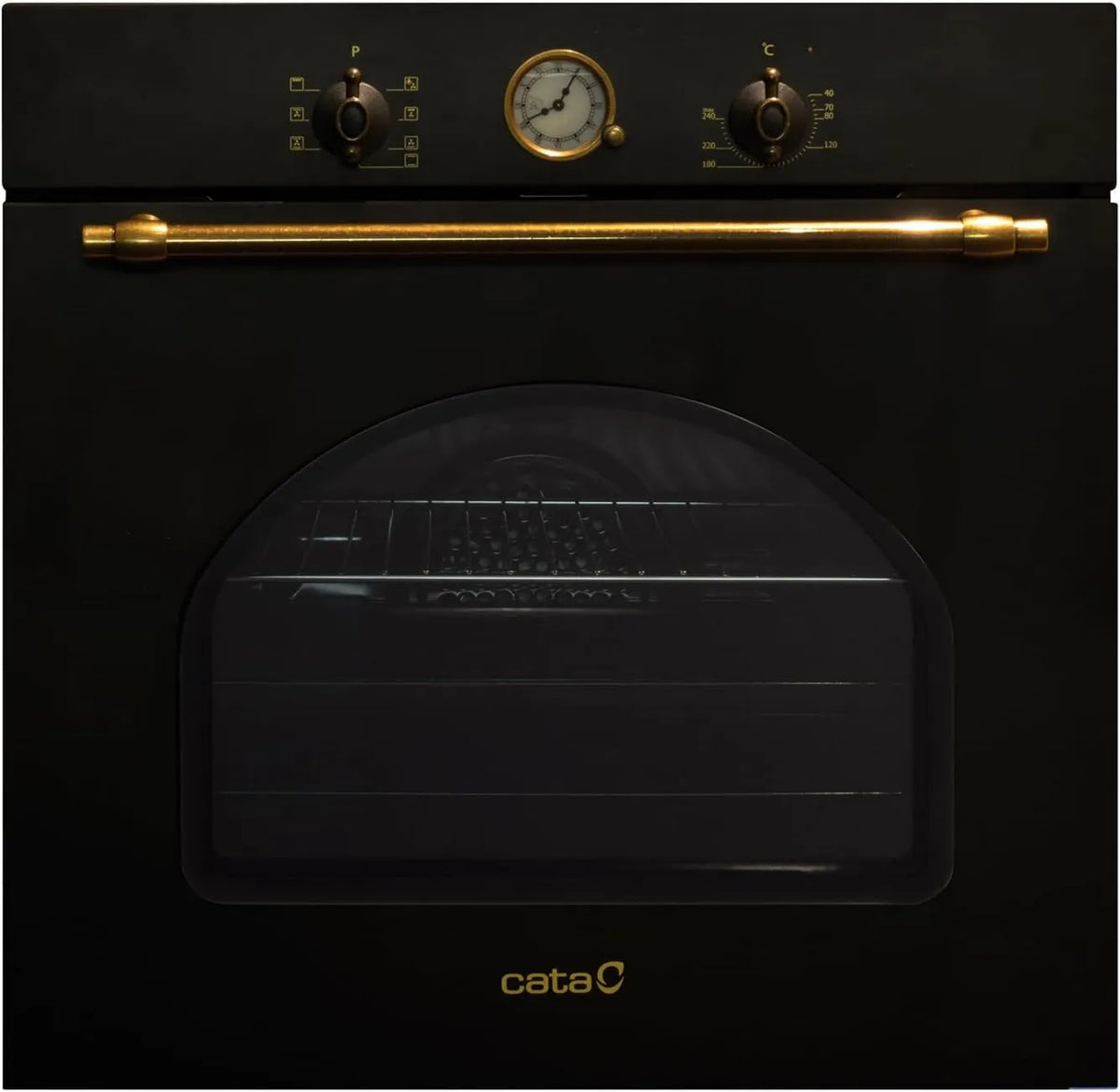 CATA MRA7108WH Forno elétrico, 60 L, 7 programas, classe E, encastrado, preto