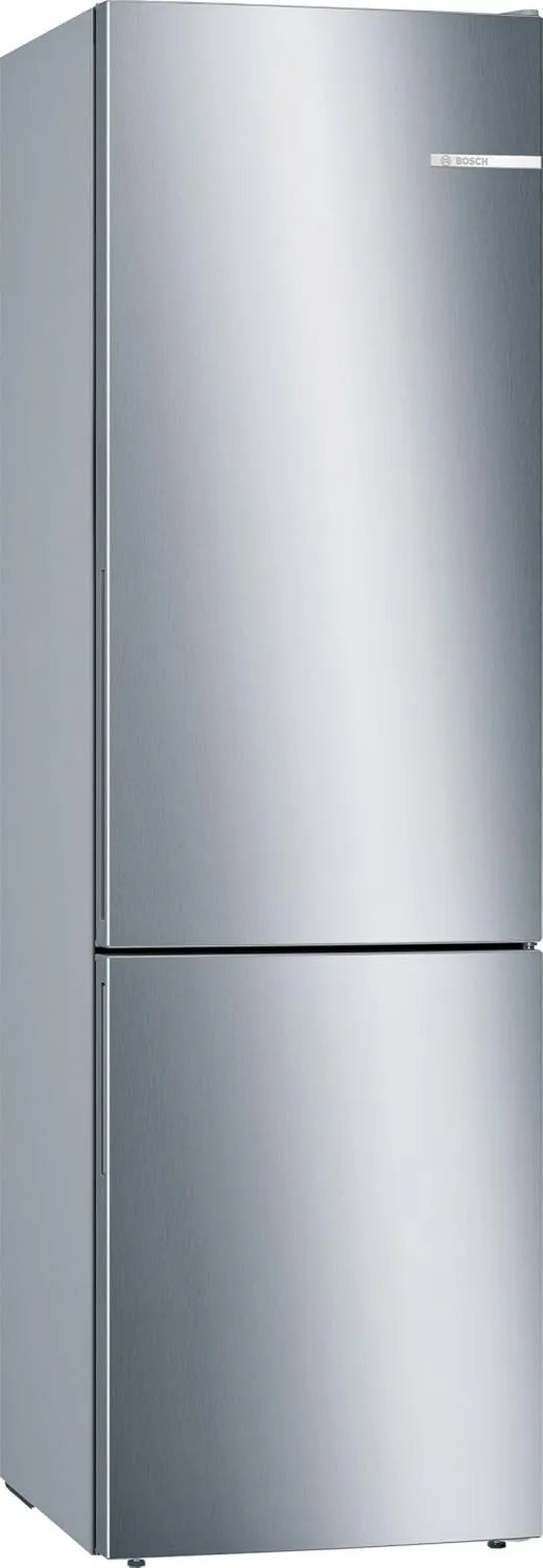 Bosch KGE39ALCA Frigorífico combinado, 201 x 60 cm, iluminação LED, aço inoxidável, frigorífico com congelador, gavetas VitaFresh, Série 6, standing