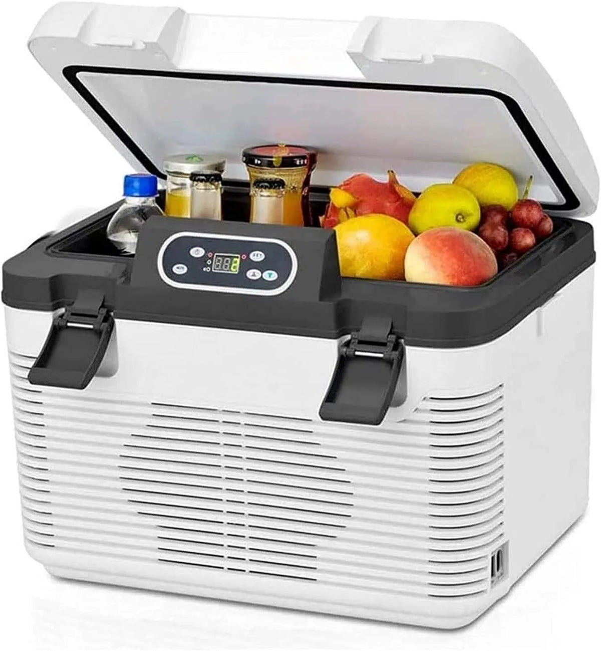 YuAiStore Congelador, 19 L, portátil, ecrã LCD, camping, 17 litros, 19 litros, Carro frigorífico