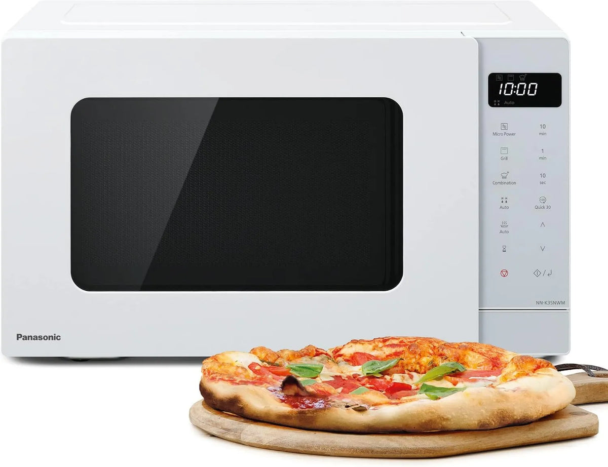Panasonic NN-K35NWMEPG Microondas, 24 L, 900 W, 8 programas, grelha, microondas, branco, 24 Litros, 900W potência, Cozinha combinada