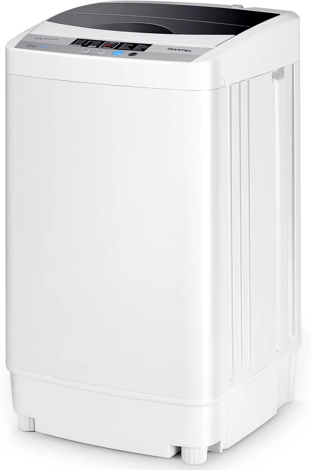 Máquina de lavar roupa, 50 x 50 x 85 cm, 310 W, bomba e centrífuga para apartamento, FANTASK Máquina de lavar roupa de topo pequena, mini-máquina