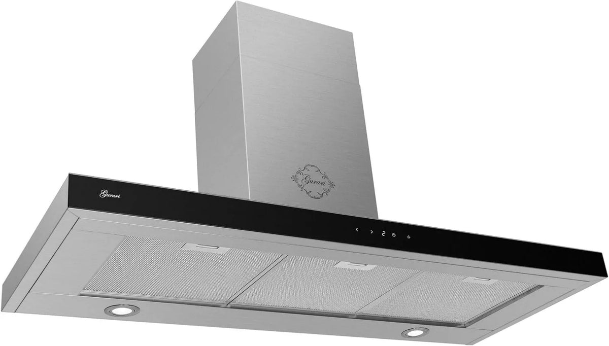exaustor, 120 cm, 850 m3/h, capa de cozinha, instalação de parede, aço inoxidável, Gurari Capa de parede GCH 972 BL 120 Quatro