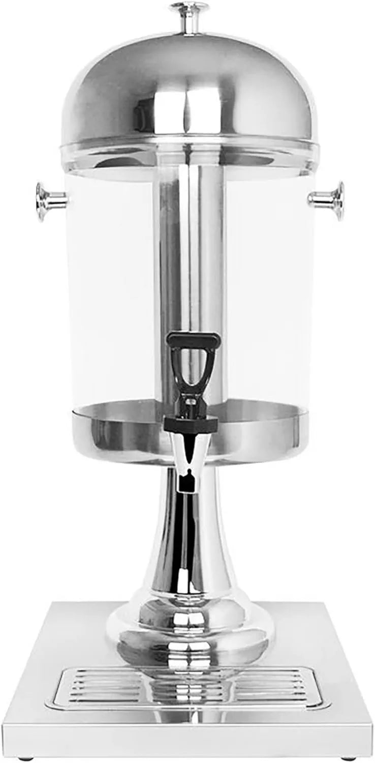 Frigorífico, 8 L, exterior, dispensador de bebidas COYEUx, dispensador de bebida de vidro com tampa, com bandeja de drenagem e base