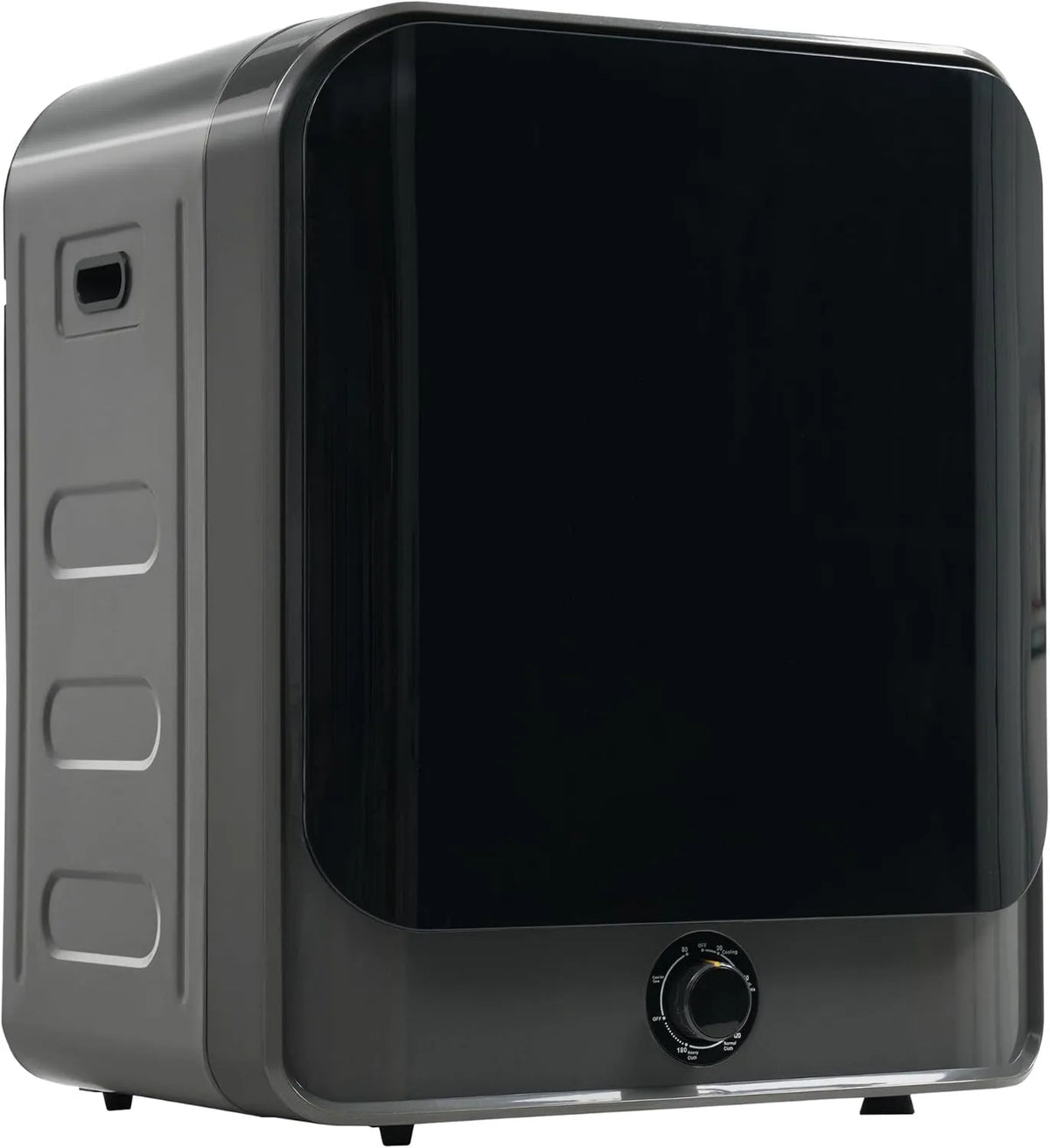 FUNEBIKE Secador, 4 programas, 5 kg, instalação de parede, preto, Capacidade 3-4, 4 Programas de secagem dos quais Ar Frio