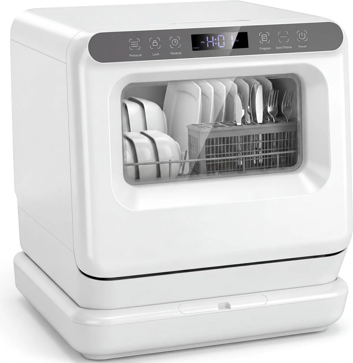 LIFEZEAL Máquina de lavar loiça, 6 programas, 2 modos de alimentação de água, 168 H Armazenamento, bloqueio de crianças, para cozinha