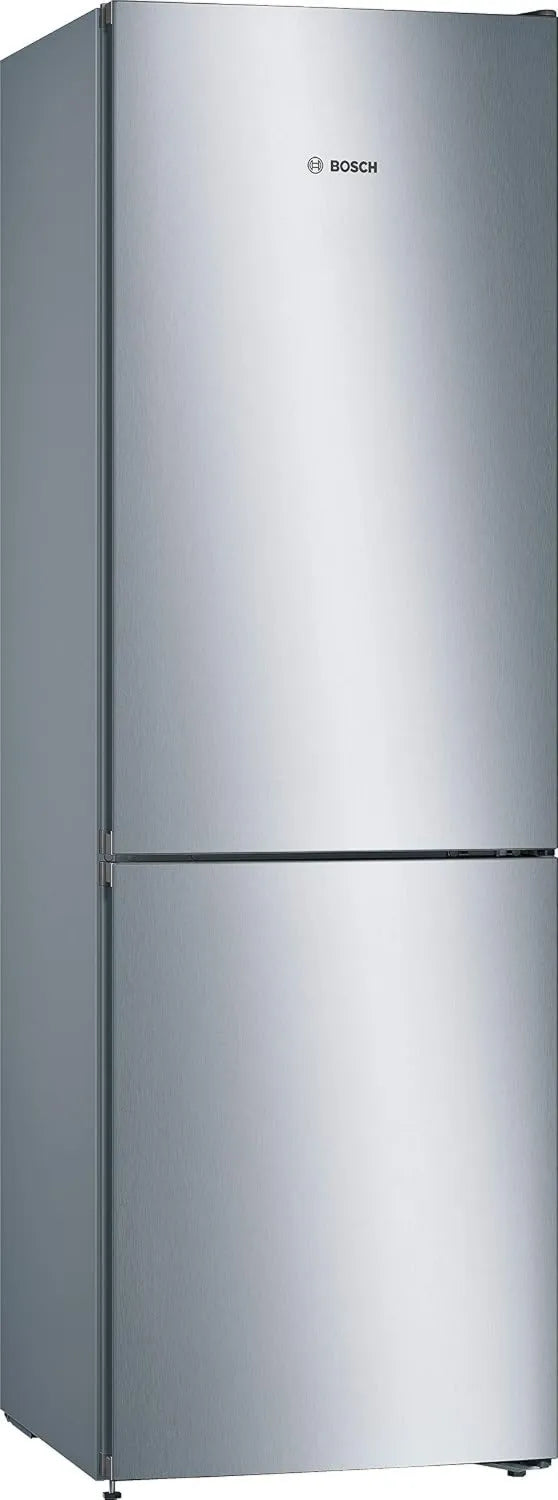 Bosch KGN36VLED Frigorífico combinado, 326 L, 186 x 60 cm, Sem geada, iluminação LED, aço inoxidável, frigorífico com congelador, VitaFresh, Série 4