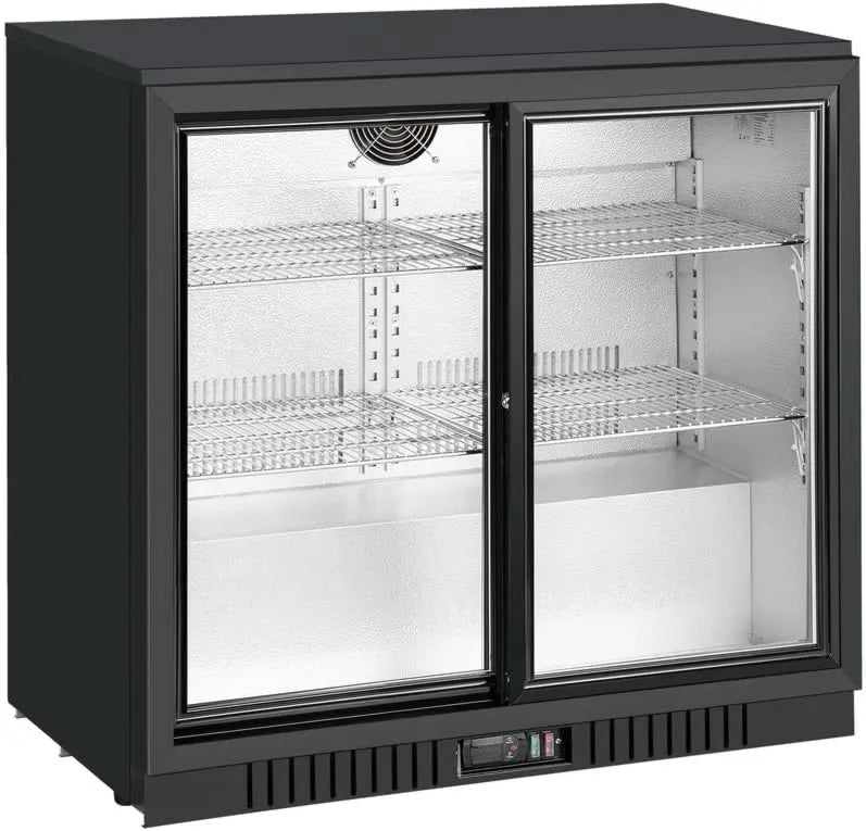 Modelo GBC3102, METRO Professional Barra traseira GBC3102, 5 cm, 198 L, 160 W, 90 x 52 x 86, alumínio, chapa galvanizada de metal, vidro, ventilado frio, preto