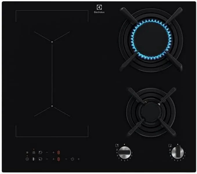 Electrolux modelo KDI641723K, mesa de cozinha mista 59cm 4 zonas pretas - KDI641723K
