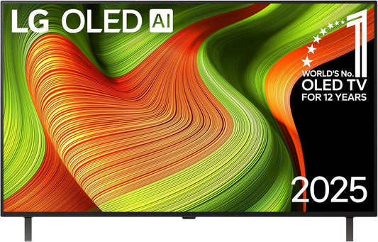 LG OLED65B59LA Gen2 Smart TV, 65 polegadas, 120 Hz, TV, 4K UHD, webOS, 4K OLED AI, ano modelo 2025, processador de IA α8 4K, 165 cm, webOS 25