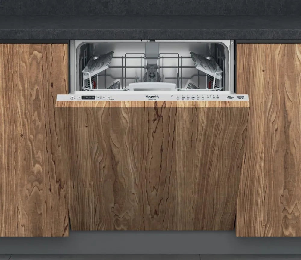 Hotpoint HIO3T141W, 60 cm, 41 dB, classe energética E, encastrado, toque, efeito 3D, zona de lavagem silenciosa, 3D