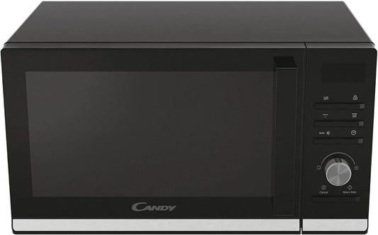 CANDY CMGA20TNDB Microondas, 20 L, 700 W, grelha, descongelamento, microondas, preto, 19 Menus Auto, 11 Níveis de Potência, grade de metal
