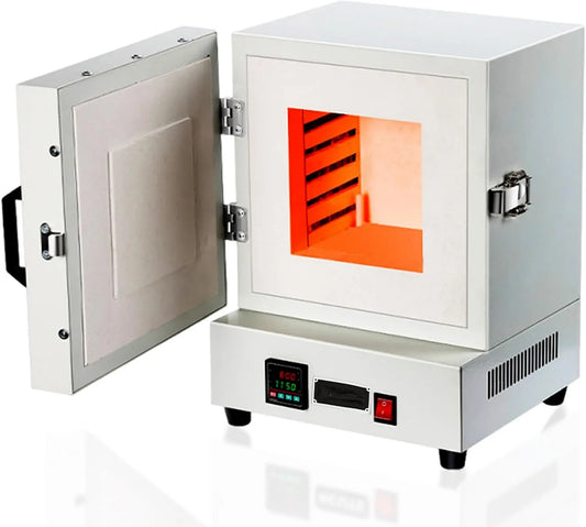 Generic Forno elétrico, 2000 W, industrial, ferro fundido, forno fechado de luvas 1150 °C, forno de laboratório a alta temperatura 2000 W