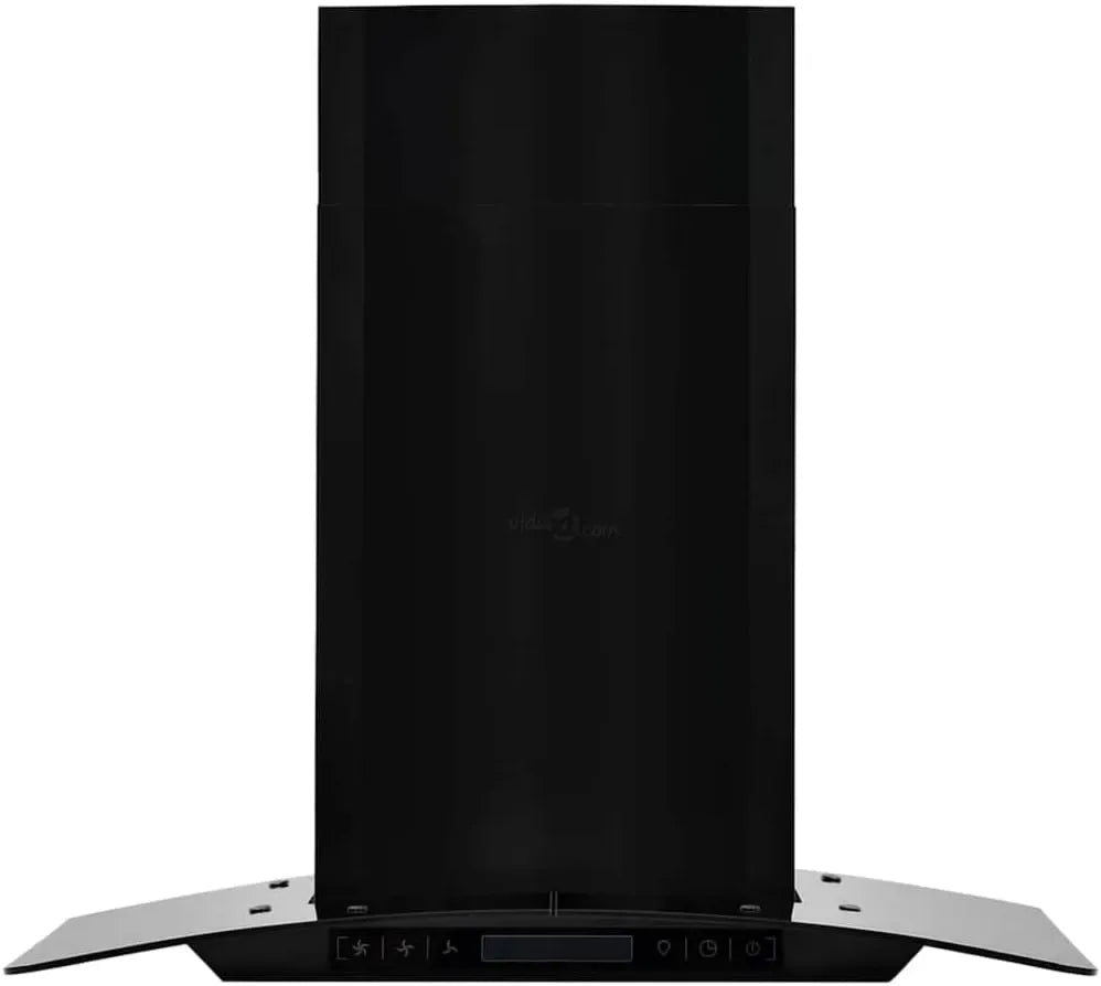 Teenpull exaustor, 60 cm, 756 m3/h, capa de cozinha, iluminação LED, 3 velocidades, instalação de parede, aço inoxidável, preto