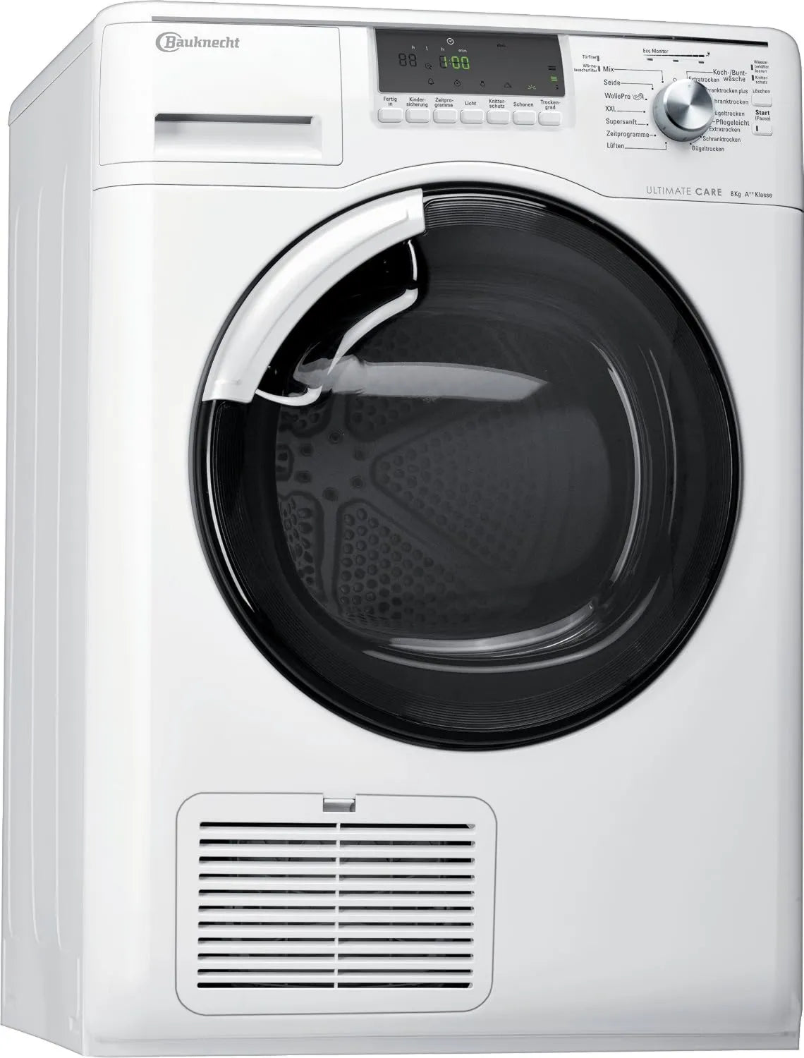 Secador Bauknecht 84A, 8 kg, EcoMonitor, Bauknecht TK PRO 84A++ Secador de Bomba de Calor, Drum UltimateCare