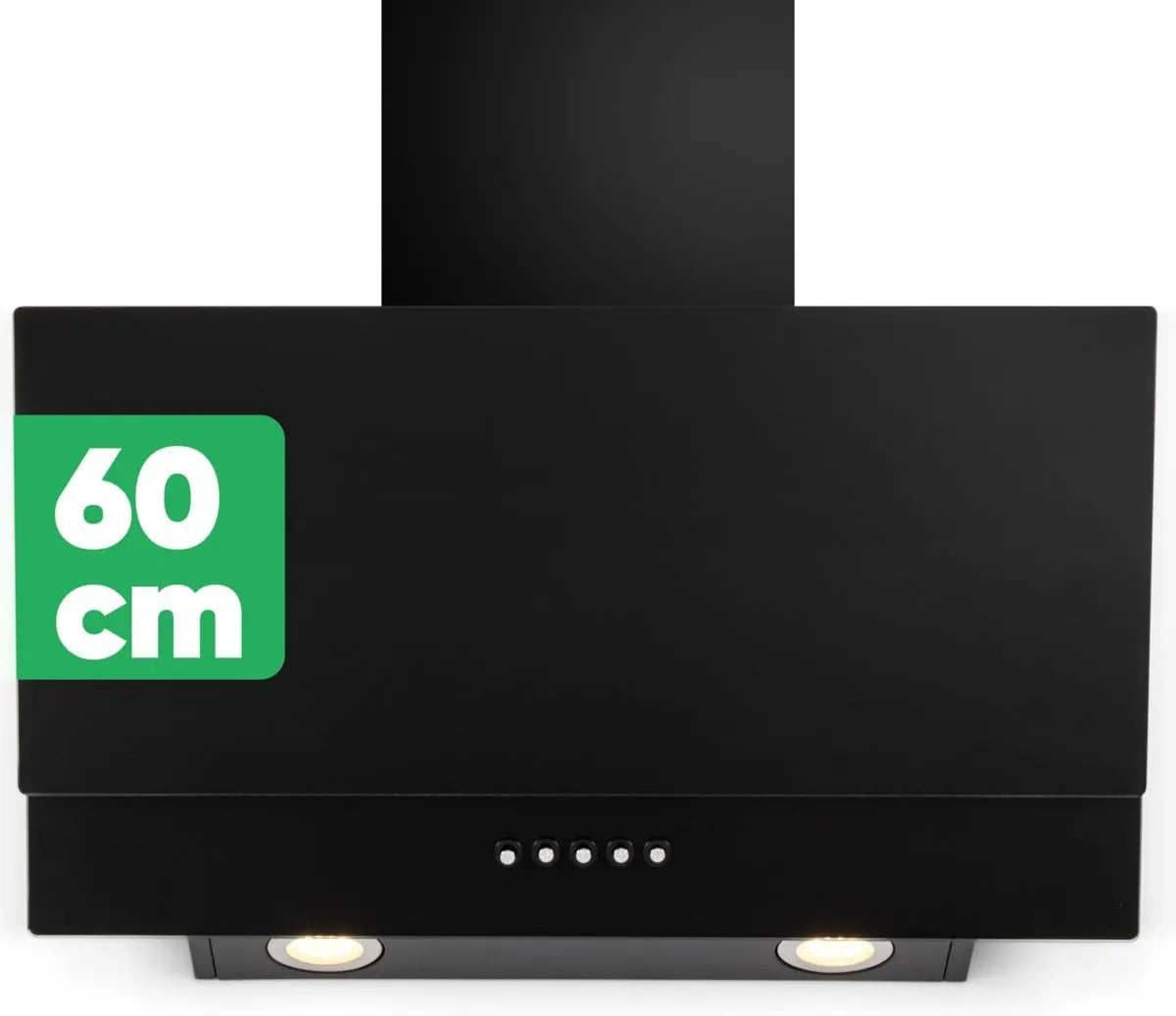 Bomann exaustor de sucção, 60 cm, 302 m3/h, capa de cozinha, iluminação LED, instalação de parede, silencioso, preto, Bomann DU 7607 G exaustor de sucção sem