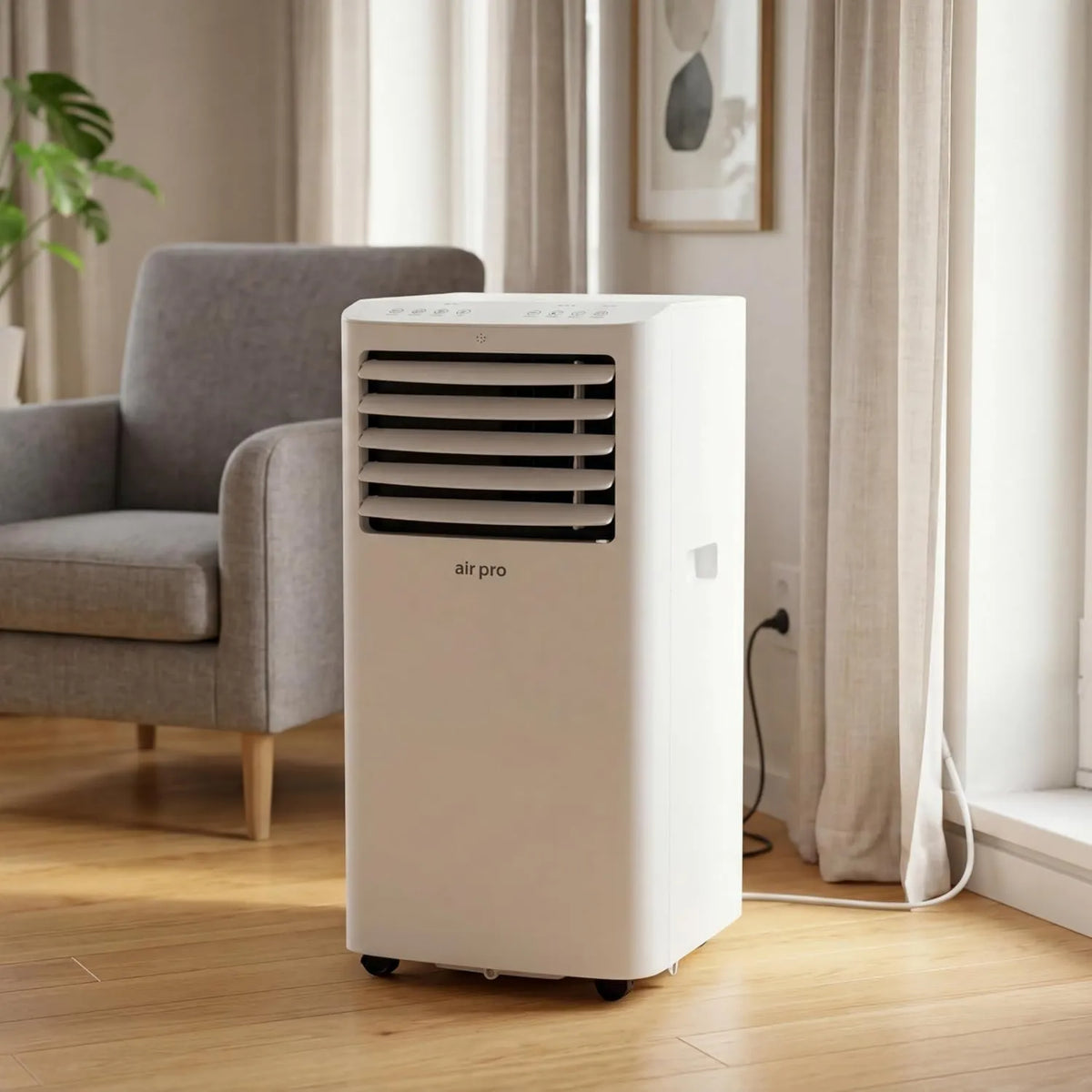 SxxAZLDP 4-em-1 ar condicionado, portátil, temporizador, Wi-Fi, relógio 24 horas e kit de ventilação da janela