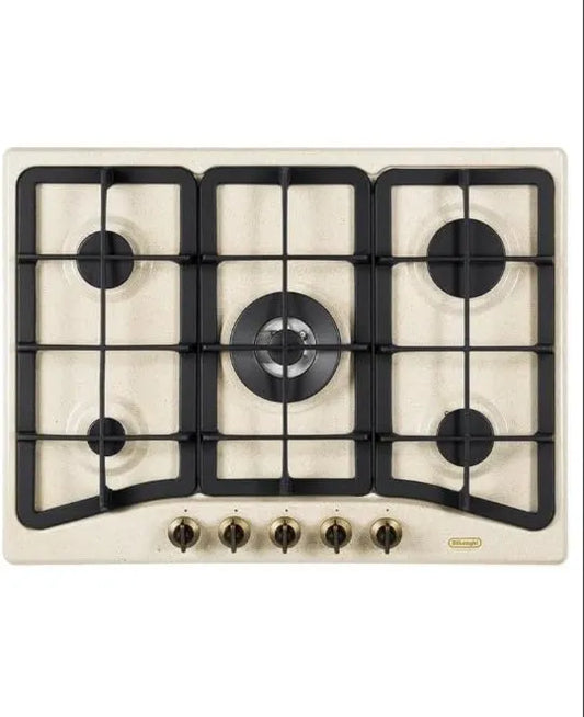 De'Longhi Placa de cozinha, 70 cm, recesso, controlos dianteiros, aveia, De'Longhi AVF 57 pro Placa de cozinha incorporada 70 cm
