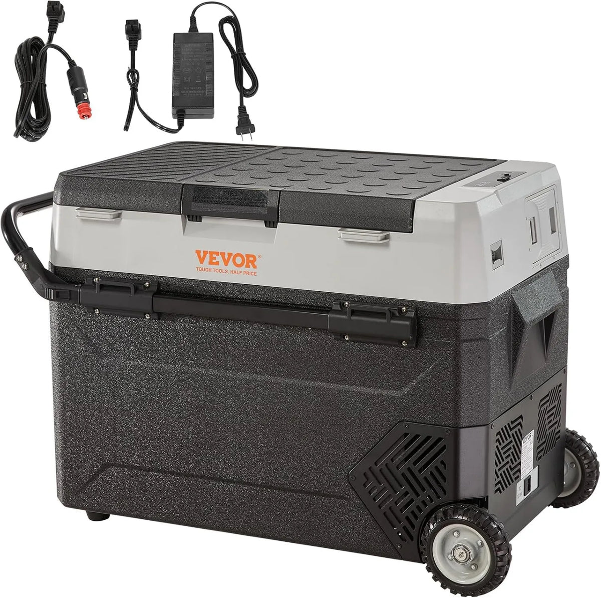 VEVOR Frigorífico elétrico, 38 L, -20 a 10 °C, 24 V, carro, camping, mini frigorífico portátil, 708 kW