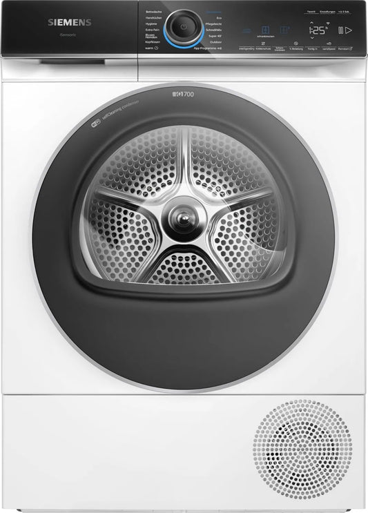 SIEMENS iQ700 WQ46B2D41 Máquina de lavar roupa, 9 kg, Home Connect, varioSpeed Plus, silencioso, proteção de fio dental, meia carga, autoSecar, conexão com o