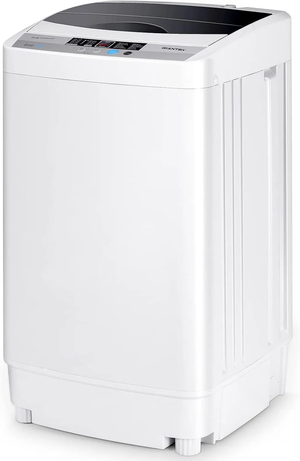 COSTWAY Máquina de lavar roupa, 50 x 50 x 85 CM, 10 programas, 5 kg, cinza, LED, capacidade de lavagem 4, Água e economia de energia