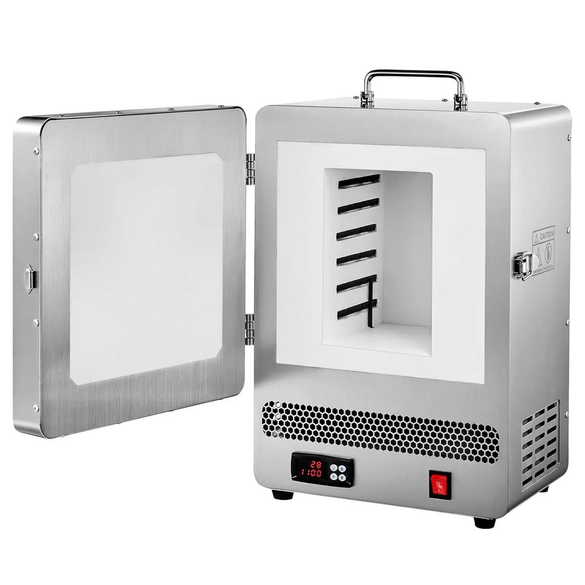 VEVOR Forno elétrico, 1650 W, Temperatura máxima 1200 °C, DIY do barro, Recuit de metais, Forno de fusão digital, para o