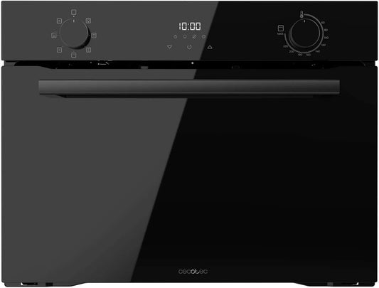Cecotec Bolero Hexa M224500 Forno elétrico, 53 L, 2600 W, 7 programas, encastrado, toque, grelha, descongelamento, preto, Steam Assist, limpeza