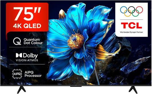 Google 75P7K Smart TV, 75 polegadas, TV, 4K UHD, QLED, Sound Dolby, TCL QLED 75' 75P7K UltraHD 4K Dolby Atmos Google TV