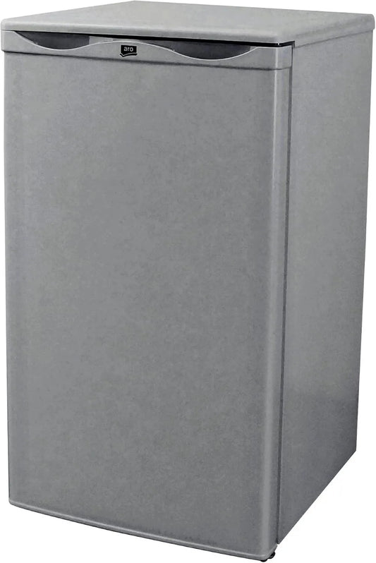 Congelador TFS8540E, 75 L, 48 x 49, 5 x 84 cm, armário congelador, prata, METRO Profissional aro Frigorífico superior 1 porta, 3 prateleiras reguláveis