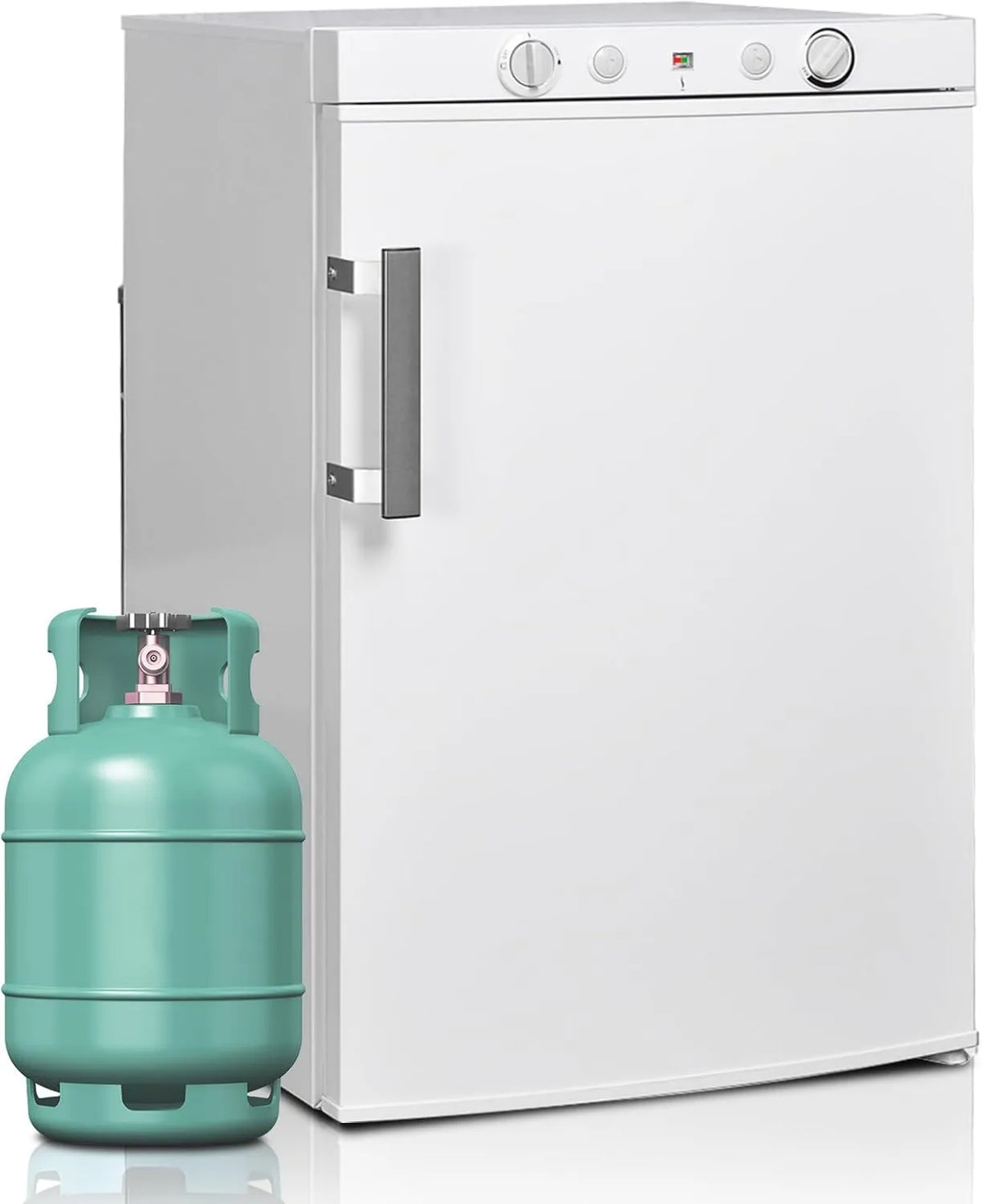 SMETA Congelador, 100 L, 220 V, silencioso, camping, branco, Aluguer de férias, Frigorífico em gás para Caravan, Garagem, Casa, Casa móvel, Quarto