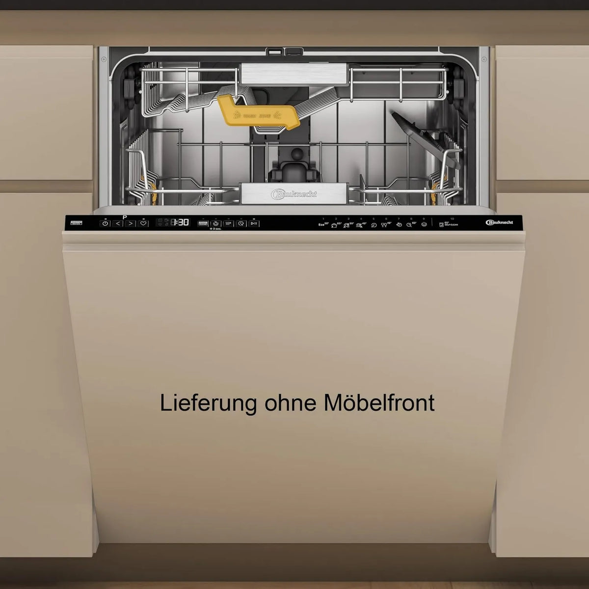 Bauknecht B8I HP42 Máquina de lavar loiça, 60 cm, 42 dB, tudo incluído, silencioso, preto