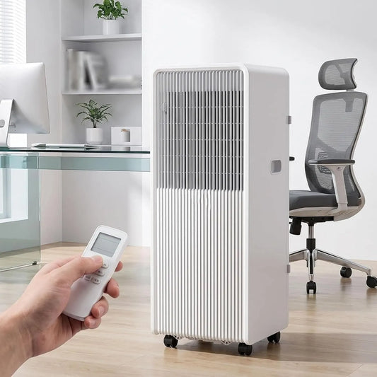 KGAIxN Ar condicionado 24 horas, portátil, temporizador, Refresca até 33 m2, unidade AC com desumidificador, 11,000 Btu, comando à distância, para Casa e Escritório