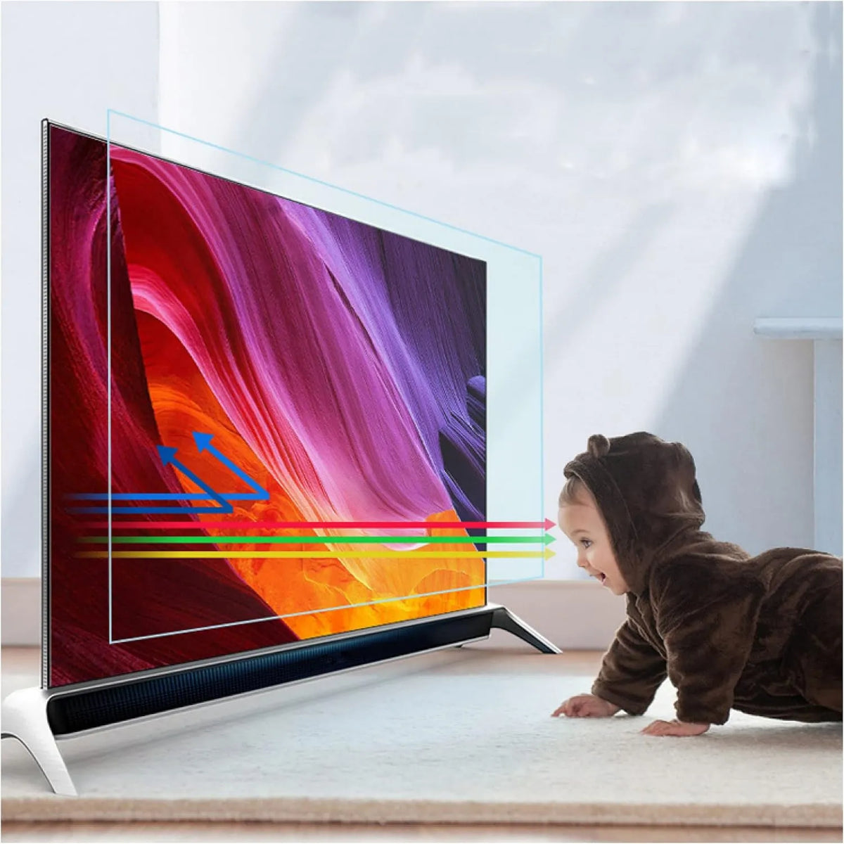 MJYT Smart TV, 75 polegadas, 1056x596 mm, 1056 × 596, TV, 4K UHD, QLED, OLED, HDTV, ecrã LCD, LED, filme de proteção de ecrã