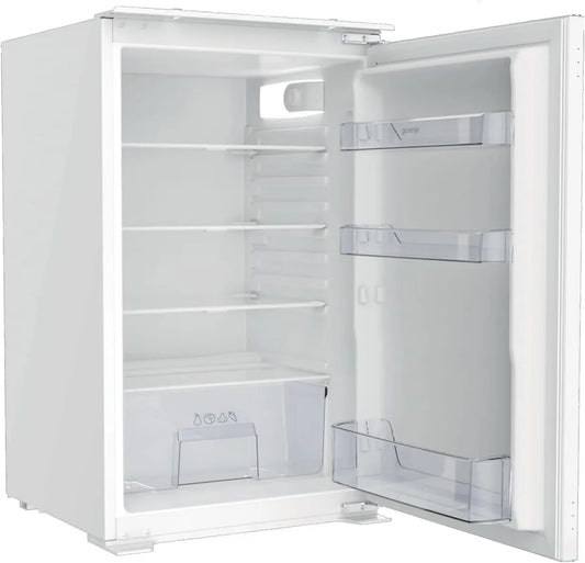 Gorenje RI409EP1 Frigorífico, 129 L, 39 dB, classe energética D, encastrado, iluminação LED, 88 cm Niche, dobradiça de porta deslizante