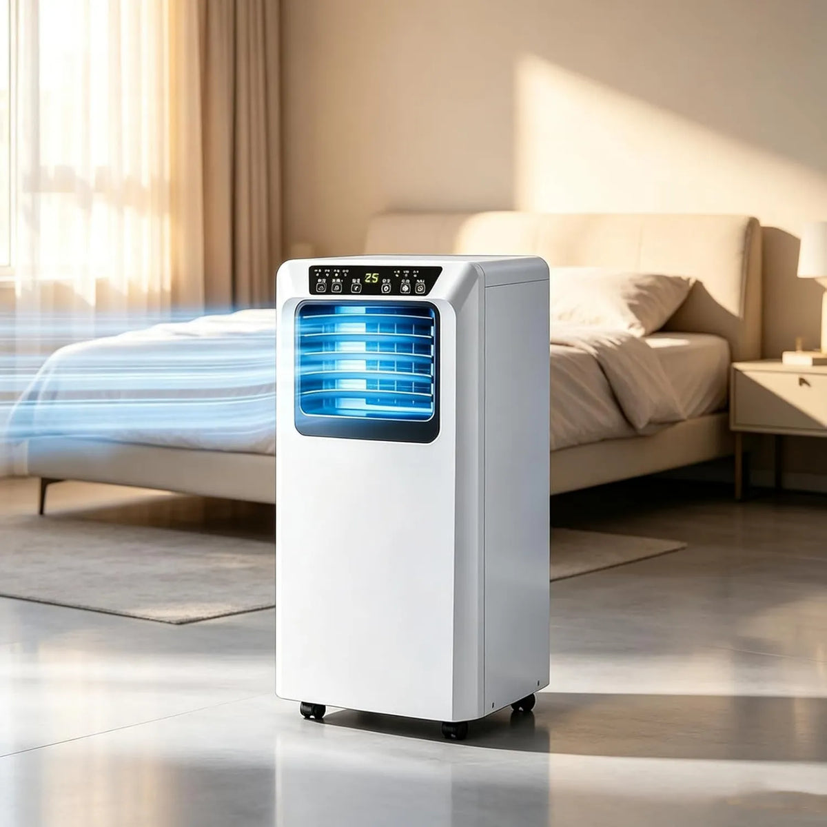 LOODIKA Desumidificador, laptop, Wi-Fi, silencioso, escritório, unidade de Wi-Fi portátil Air Pro AC 12,000 BTU com comando à distância