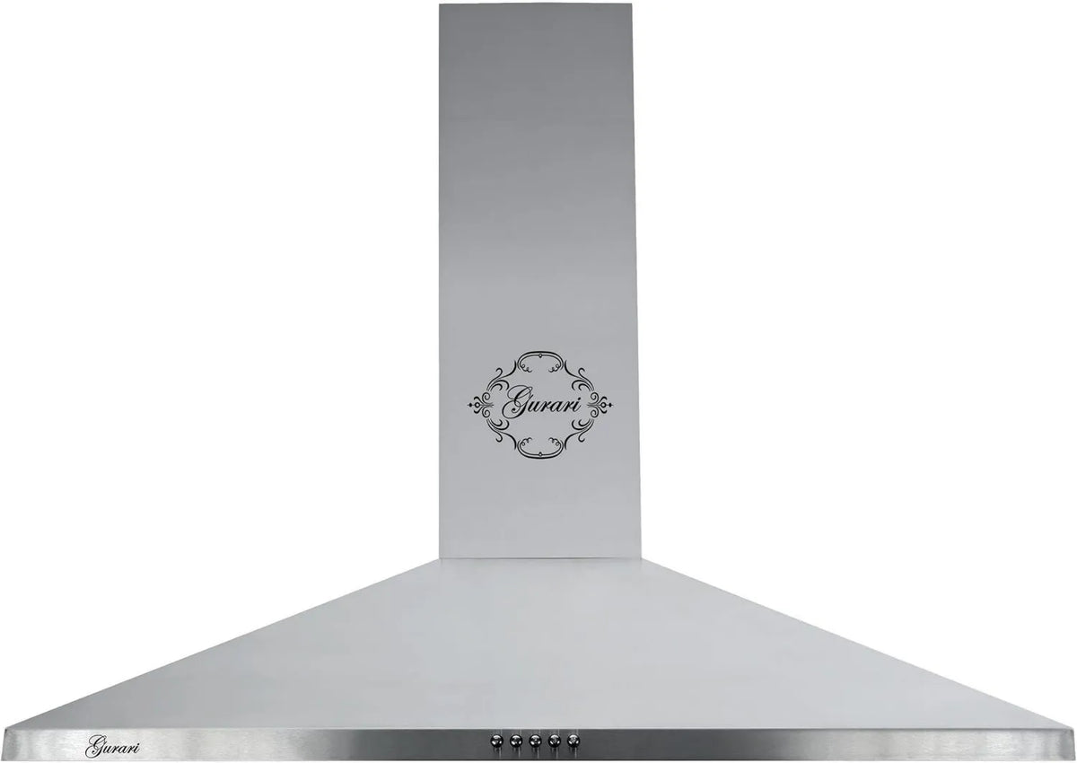 exaustor, 90 cm, 1000 m3/h, capa de cozinha, 3 velocidades, instalação de parede, aço inoxidável, preto, Gurari 147 Inox 90, LED