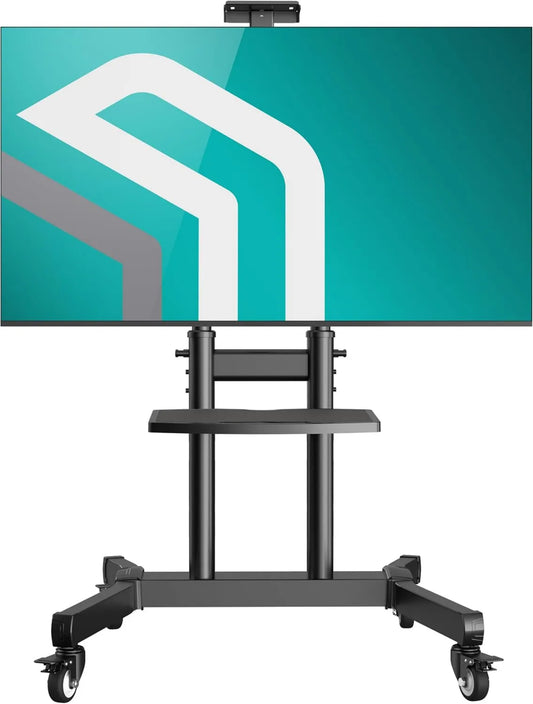 ONKRON suporte de TV TS1891-B, 50 polegadas, rodas móveis, preto, Max VESA 800x600, 90', 90 kg, inclinação ± 5°, tablets, suporte de TV móvel