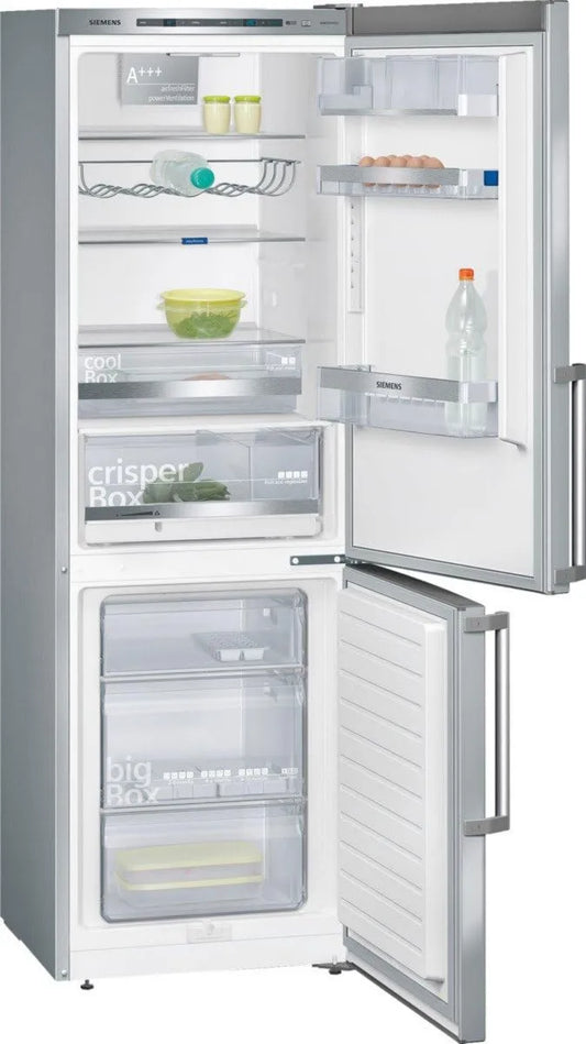 SIEMENS KG36EMI41 kg, 24h Congelador, 304 L, 38 dB, standalone, congelador armário, SN-T, 14 kg, prateado