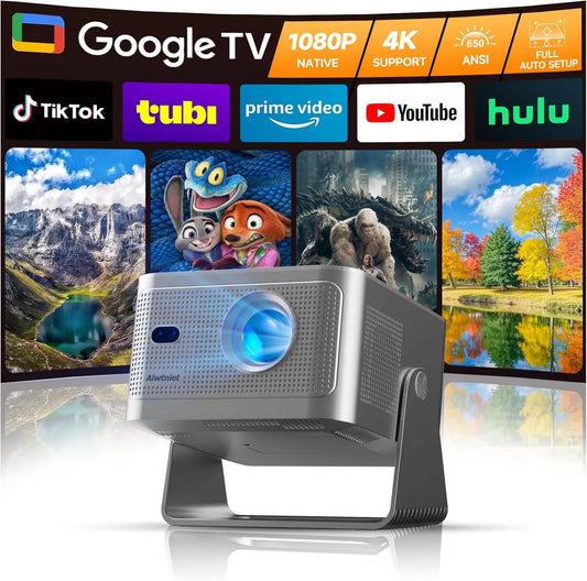 Alwtniet Google 1080P Smart TV, TV, 4K UHD, Wi-Fi, laptop, Bluetooth, 650 ANSI, 1080P Nativo