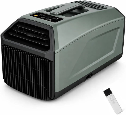 Soflightmok Ar condicionado, 1400 W, 230 V, temporizador, silencioso, verde, ar condicionado móvel 5000 BTU 230V 1400W 2026 poderoso e silencioso para pequenos espaços 8-10m2