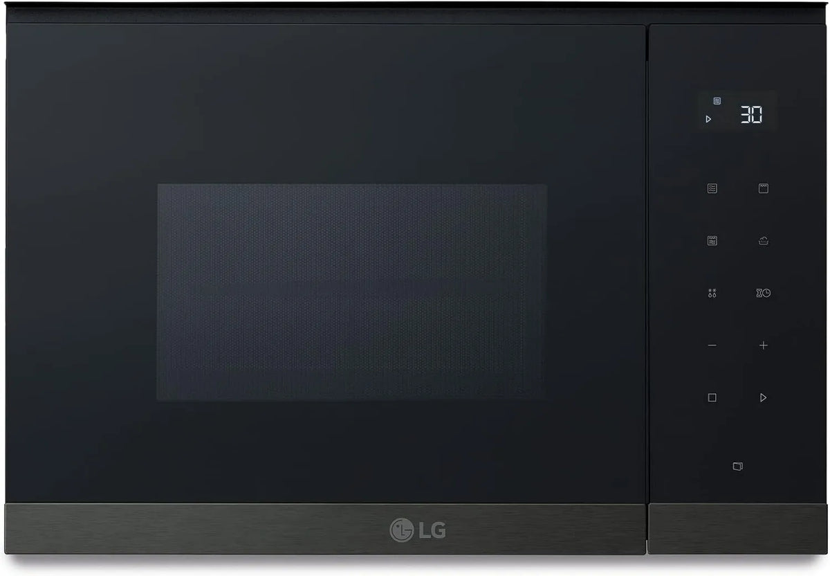 LG MG7Z2593B Microondas, 25 L, 900 W, encastrado, grelhador, microondas, preto