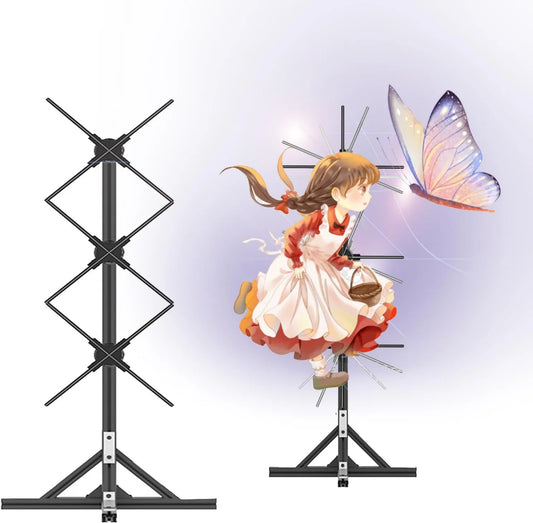 Generic Projetor de vídeo, instalação de parede, efeito 3D, projetor de vídeo, ventilador holograma para publicidade dinâmica e animação 3D