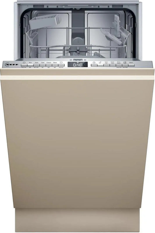 Neff S853HKx20E Máquina de lavar loiça, 45 cm, cesta de talheres, formato magro, tudo incluído, Flex I, N 30 sistema de cesta, totalmente encastrado, programa