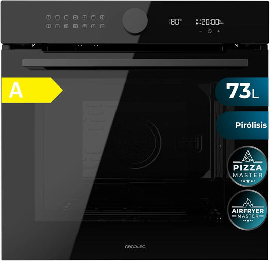 Cecotec Bolero Hexa P516000 Forno elétrico, 73 L, 3250 W, 14 programas, classe energética A, encastrado, preto, 14 funções