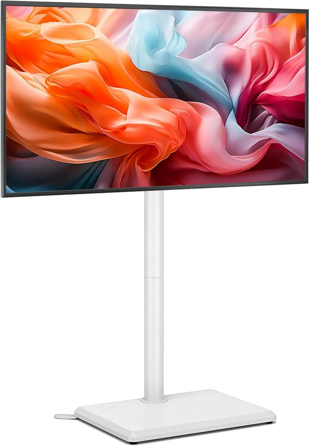 TVON suporte de TV, 60 polegadas, 400x400mm, estreito, suporte de TV com pés de apoio, suporte de TV de canto magro, altura ajustável, giratória