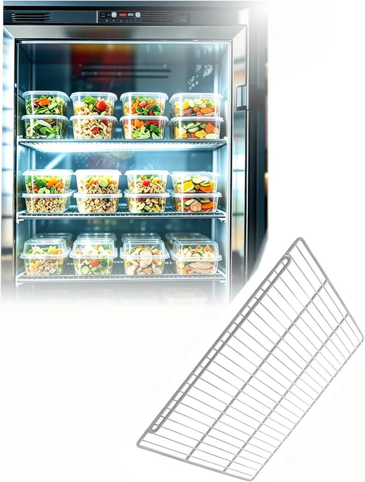 Générique Congelador 17.7x16.5in, 45x42cm, grelha, armário congelador, prateleira de aço congelador, compatível com frigoríficos, congeladors e janelas refrigeradas