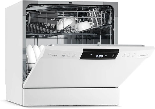 KLARSTEIN Máquina de lavar loiça, 8 L, 8 programas, aquaStop, built-in, free-standing, 8 l de água, 8 enche, Klarstein Amazonia Máquina de lavar loiça - como