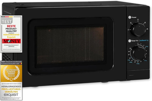 Exquisit Requintada J17-3 Microondas, 20 L, 700 W, 5 programas, encastrado, temporizador, microondas